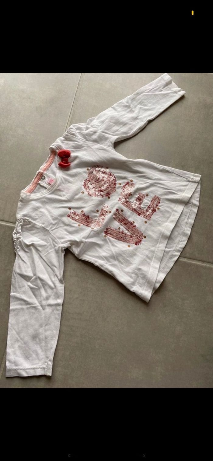 Tee shirt manches longues LOVE 18 mois