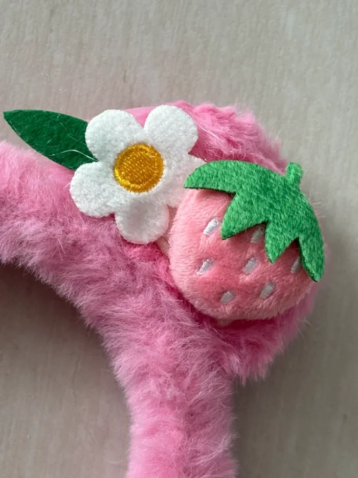 Serre-tête Lotso Disney Pixar – Rose peluche kawaii - photo numéro 2