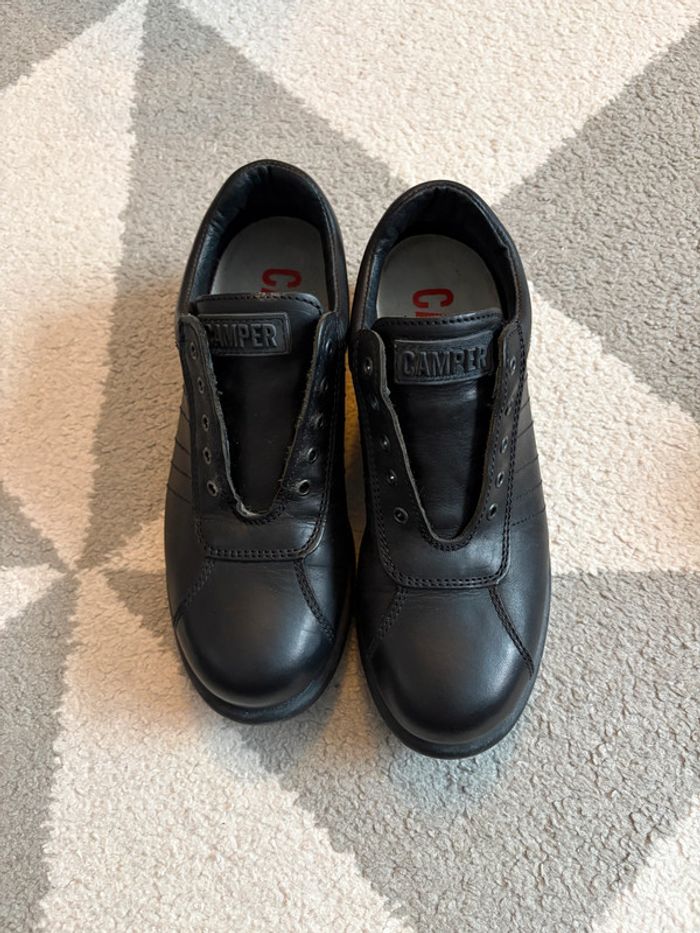 Basket en cuir noir Camper Taille 37 - photo numéro 3
