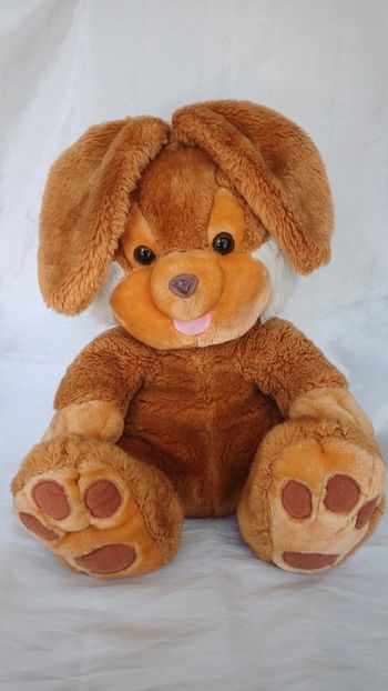 Peluche Grand lapin marron