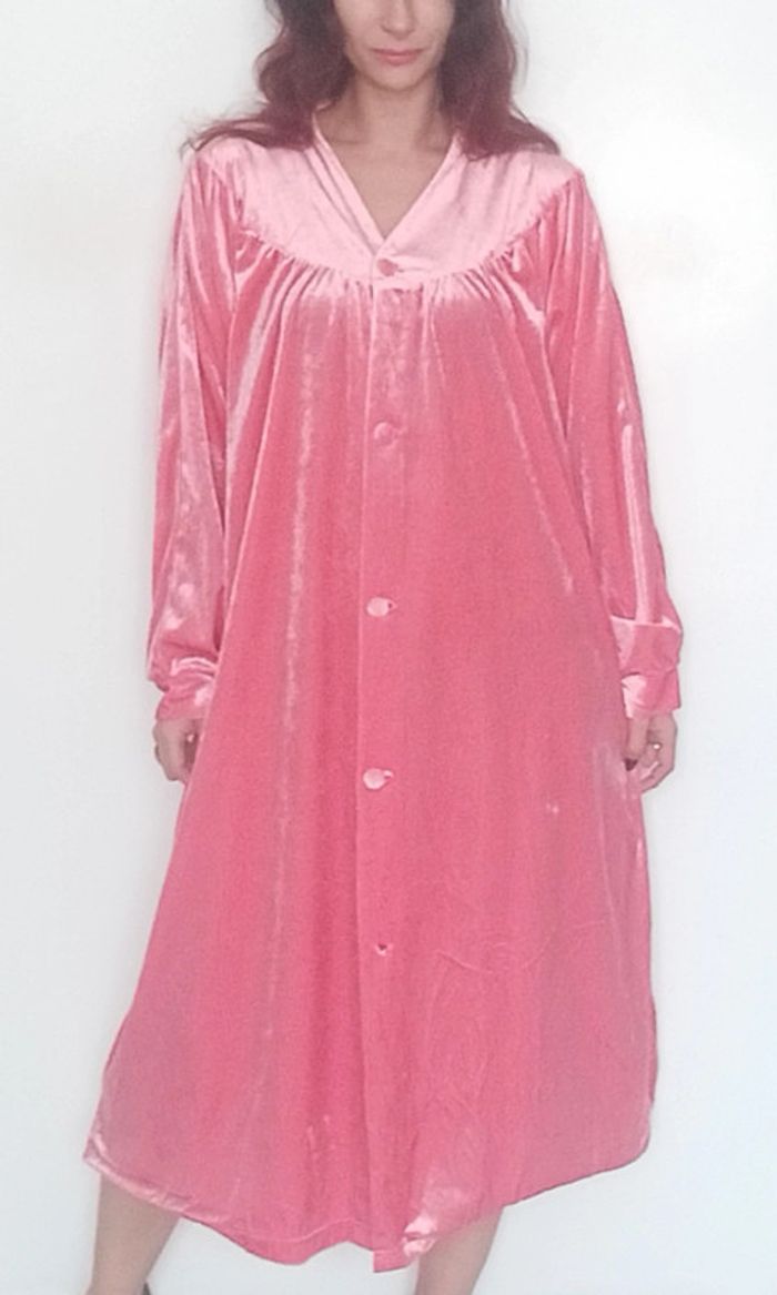 Chemise de nuit en velours vintage grande taille - photo numéro 10