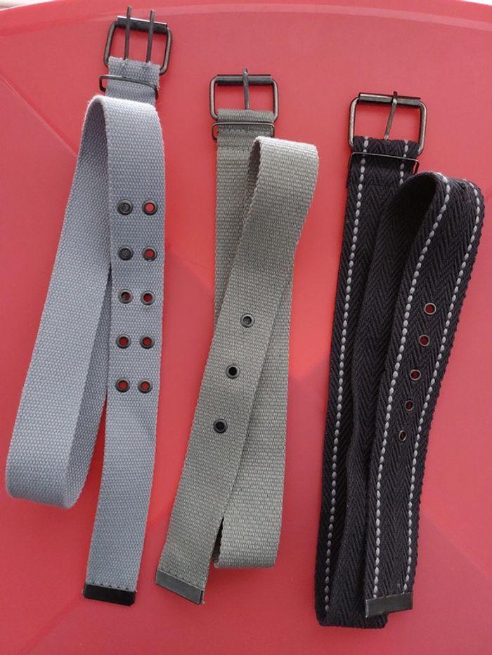 Lot de 3 ceintures