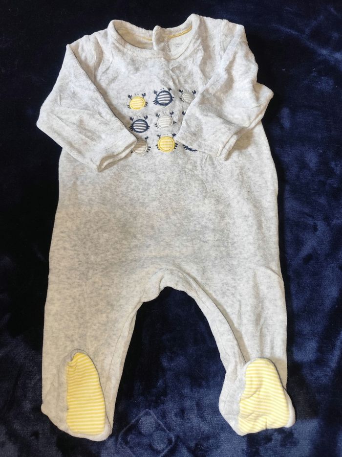 Pyjama velours okaidi 9 mois