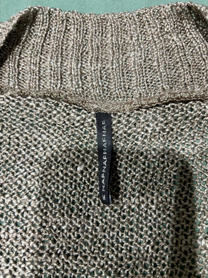 Pull en maille taupe taille M - photo numéro 4