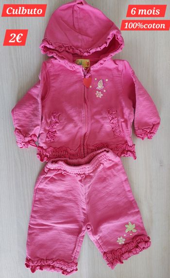 Ensemble Culbuto fille 6mois 