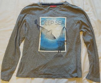 Haut de pyjama gris baleine Taille M