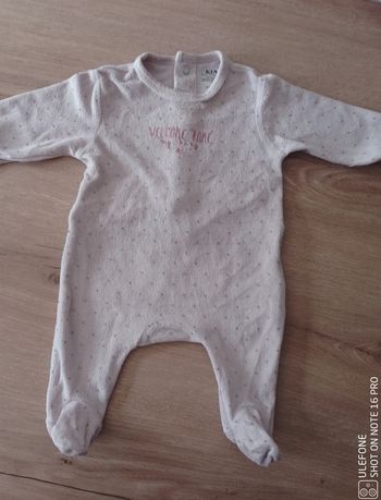 Grenouillère Kiabi 1 mois bio