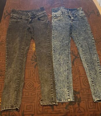 Lot 2 jeans tailles hautes