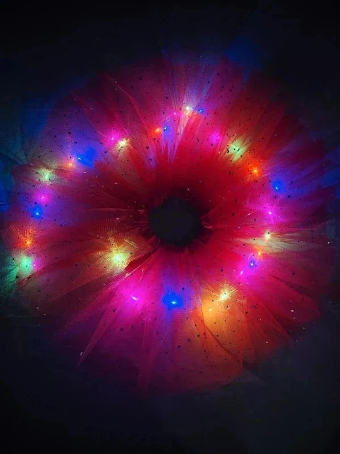 Jupe tutu rouge à leds scintillantes - photo numéro 11