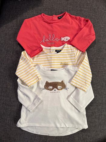 Lot 3 tee-shirts 6 mois