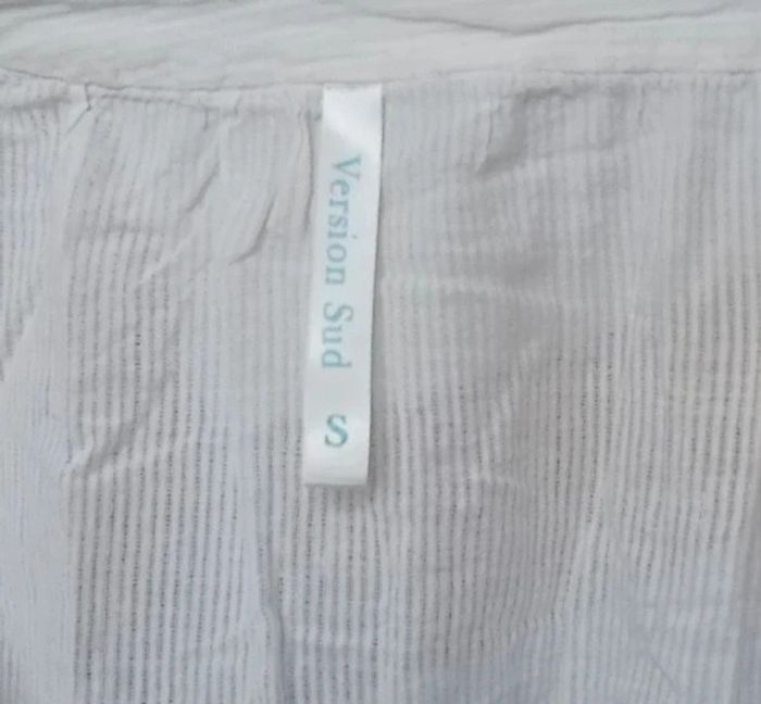 Blouse longue rayée transparente taille 36 - photo numéro 7