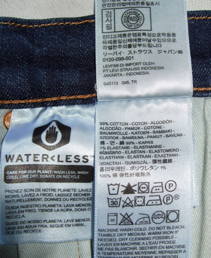 Jean Levi's 512 Skinny Stretch Bleu Used W38L34 - photo numéro 7