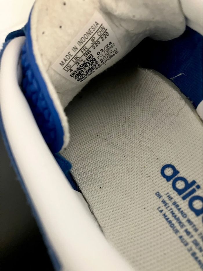Adidas Originals Gazelle Indoor Blue Bird / White - photo numéro 10