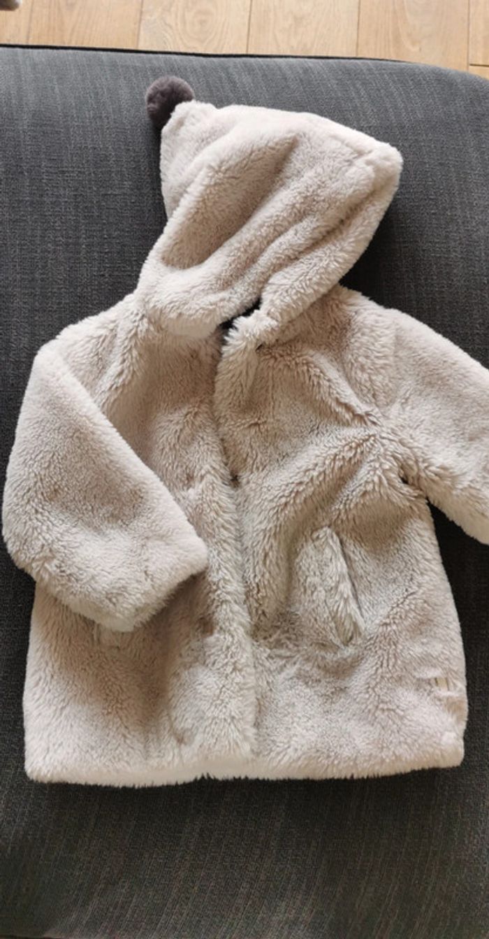 Manteau moumoute taille 98 - photo numéro 2