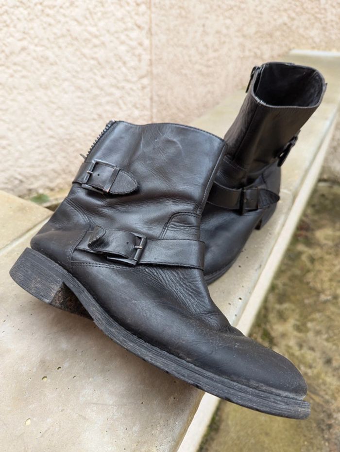 Bottines en cuir Minelli taille 40 - photo numéro 6