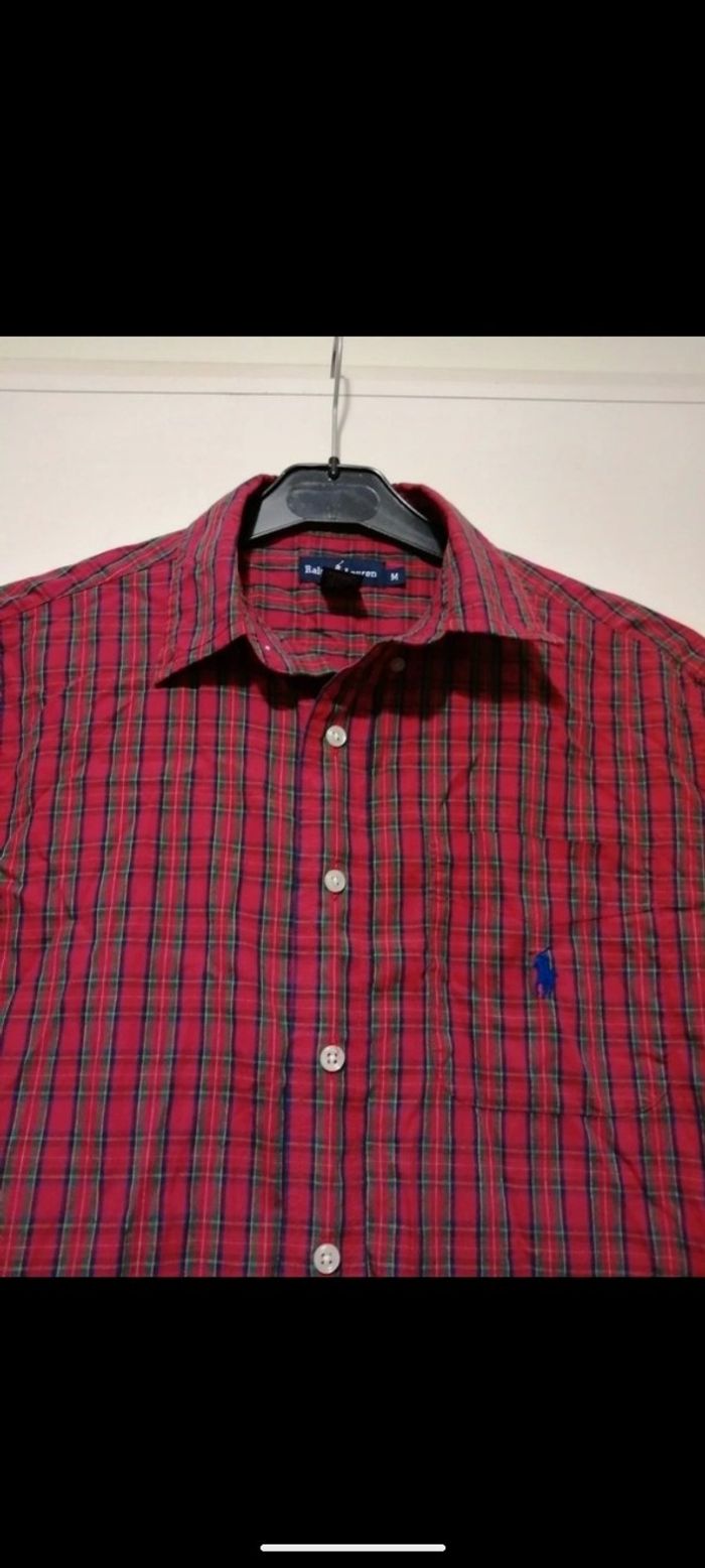 Chemise Ralph Lauren rouge à carreaux. Taille 12 ans - photo numéro 8