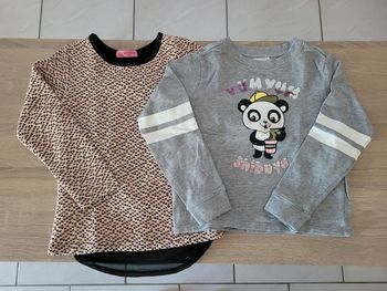 Lot de 2 pulls fille en 8 ans