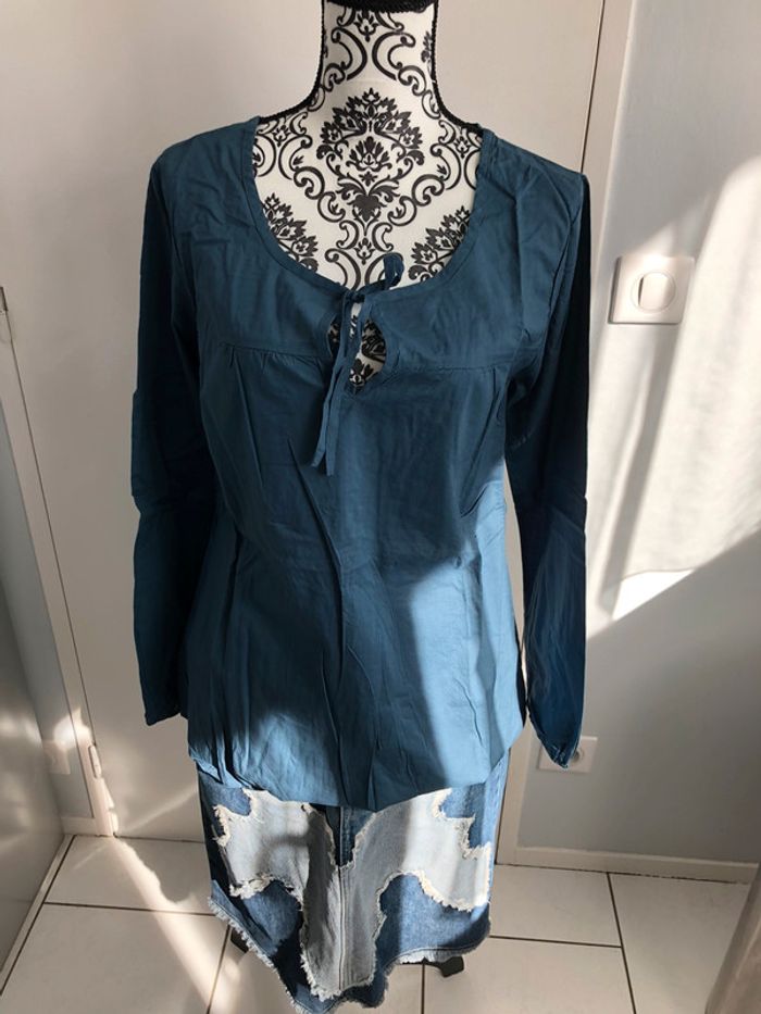 Blouse bleue Active Wear taille 38 - photo numéro 2
