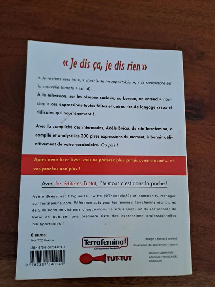 Livre Je dis Ça, Je Dis Rien - photo numéro 2