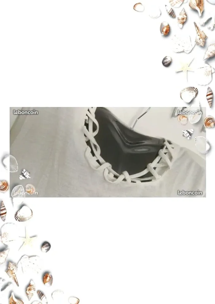 Tee shirt blanc vanflo taille 44 46 echancré sur les cotés - photo numéro 5