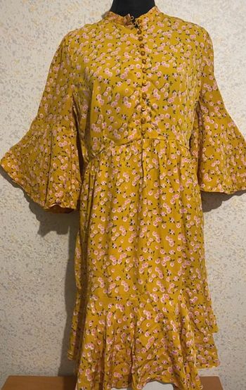 Robe by timo floral jaune M