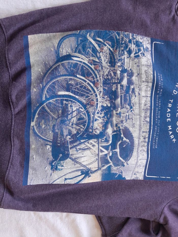 Sweat imprimé Amsterdam  bike 1924 River Island taille M - photo numéro 8