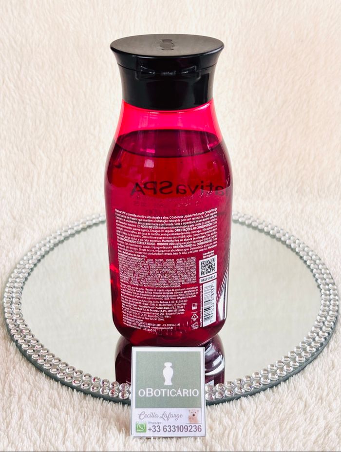 Jabón líquido perfumado Nativa Spa Cereja Rouge OBoticario - photo numéro 2