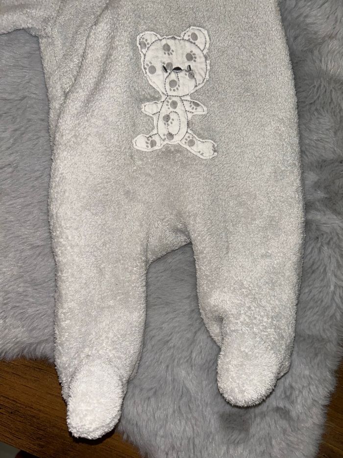 Petite combinaison grise ourson - 1 mois - Boite à malices - photo numéro 2