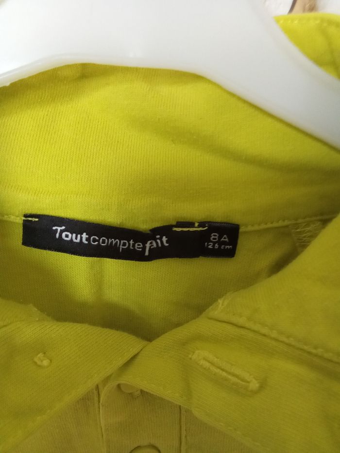 Pull manches longues garçon tout compte fait 8 ans jaune mi saison automne - photo numéro 4