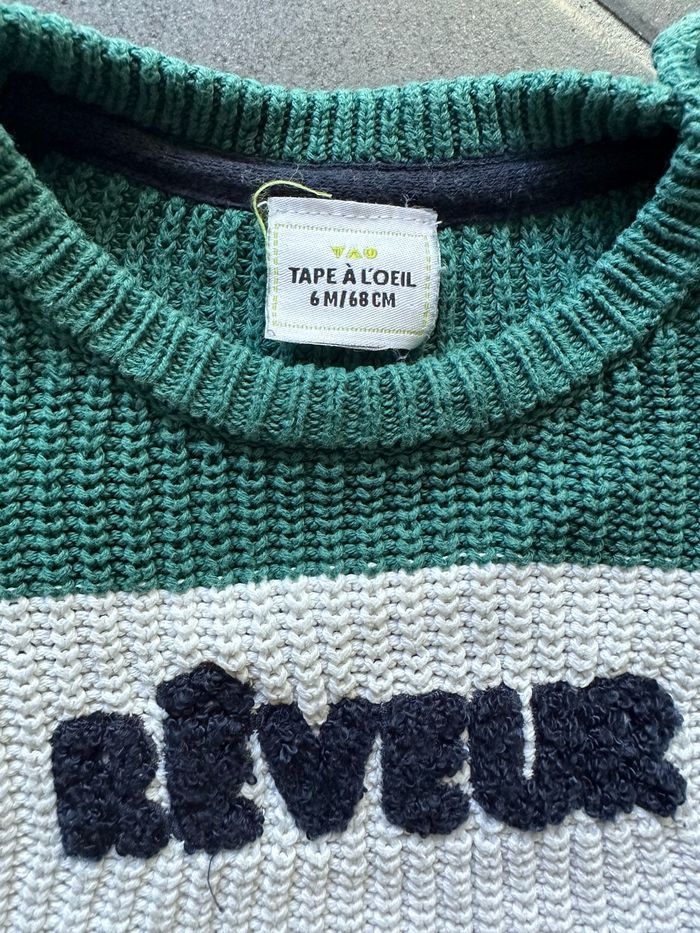 Gros pull en maille Taille 6 mois 68cm - photo numéro 2