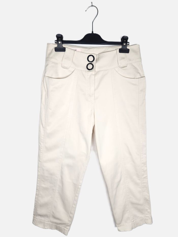 Pantalon Laurèl, couleur blanc cassé, taille 38 - photo numéro 1