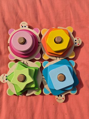 Jeu a empiler tortue a forme