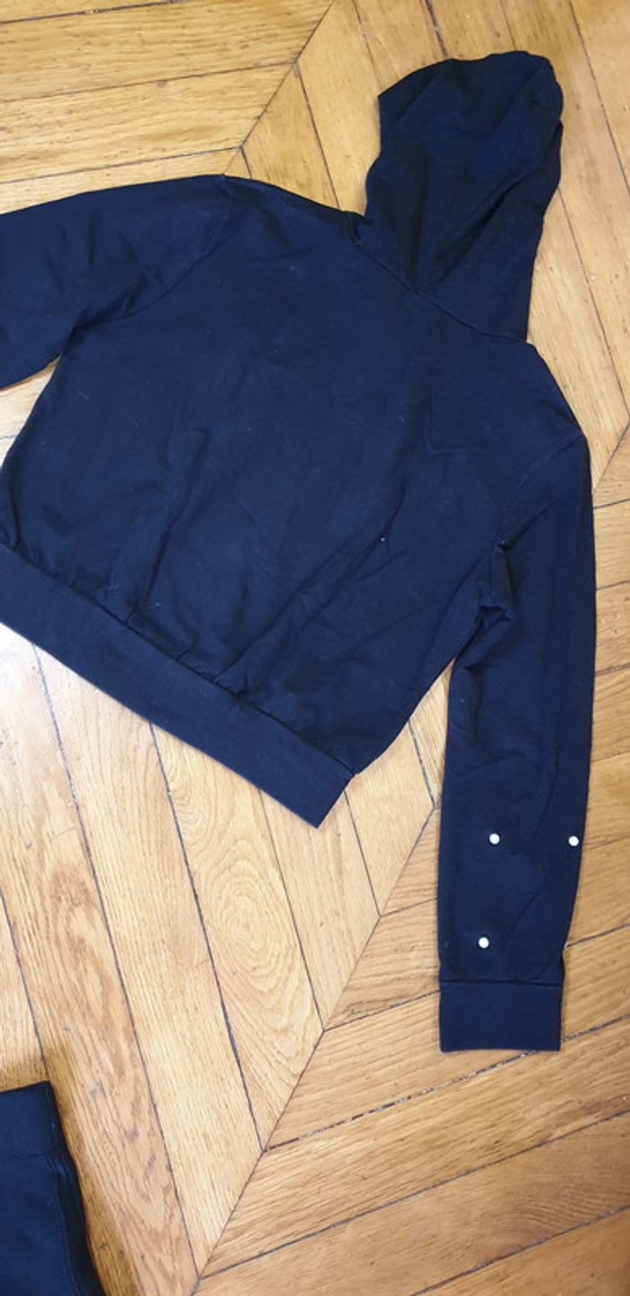 Magnifique crop top noir a perles - photo numéro 5