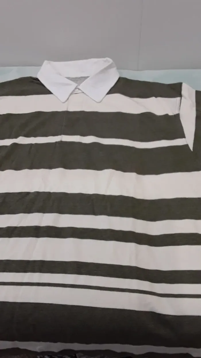 Polo celio vert et beige
