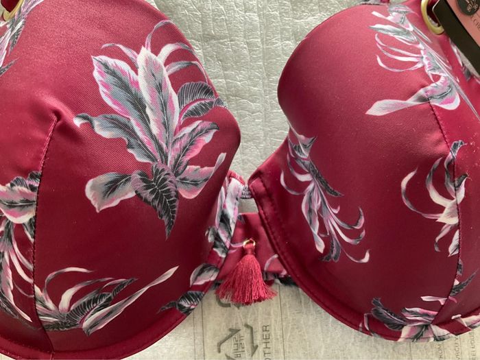 Haut maillot bordeaux Hunkemöller neuf - photo numéro 2