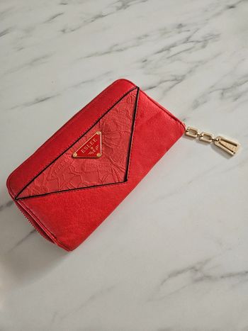 Eslee porte feuille rouge