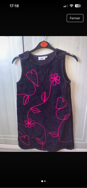 Robe effet velours