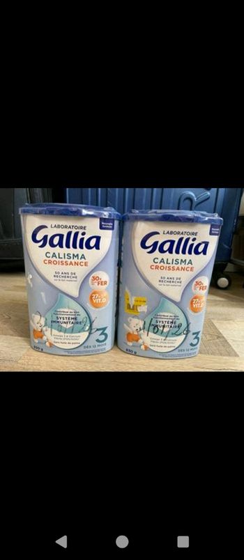 Lait Gallia 3 ème âge