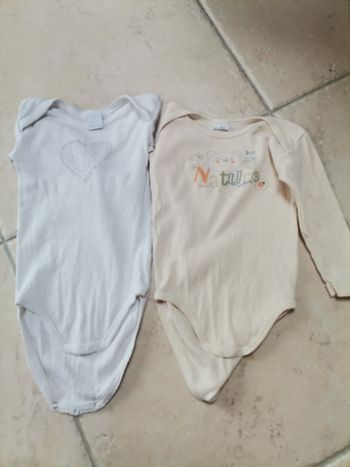 Lot de 2 bodies manches longues
