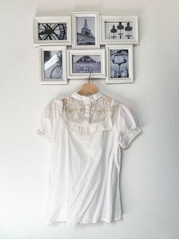 Joli chemisier en dentelle vintage