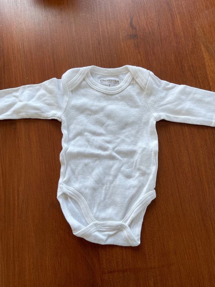 Lot de 5 bodies neuf Orchestra taille 1 mois - photo numéro 8