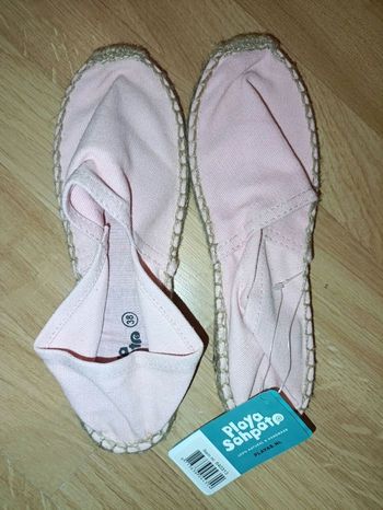 Espadrilles femme rose poudrées neuves T38