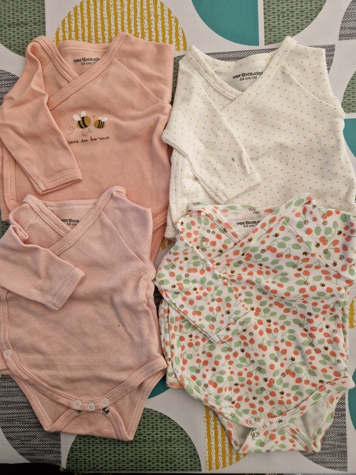 Lot de 4 bodies Vertbaudet