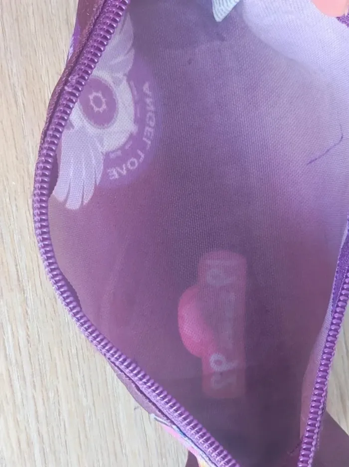 Trousse scolaire violet rose Angel Love Fashion - photo numéro 4