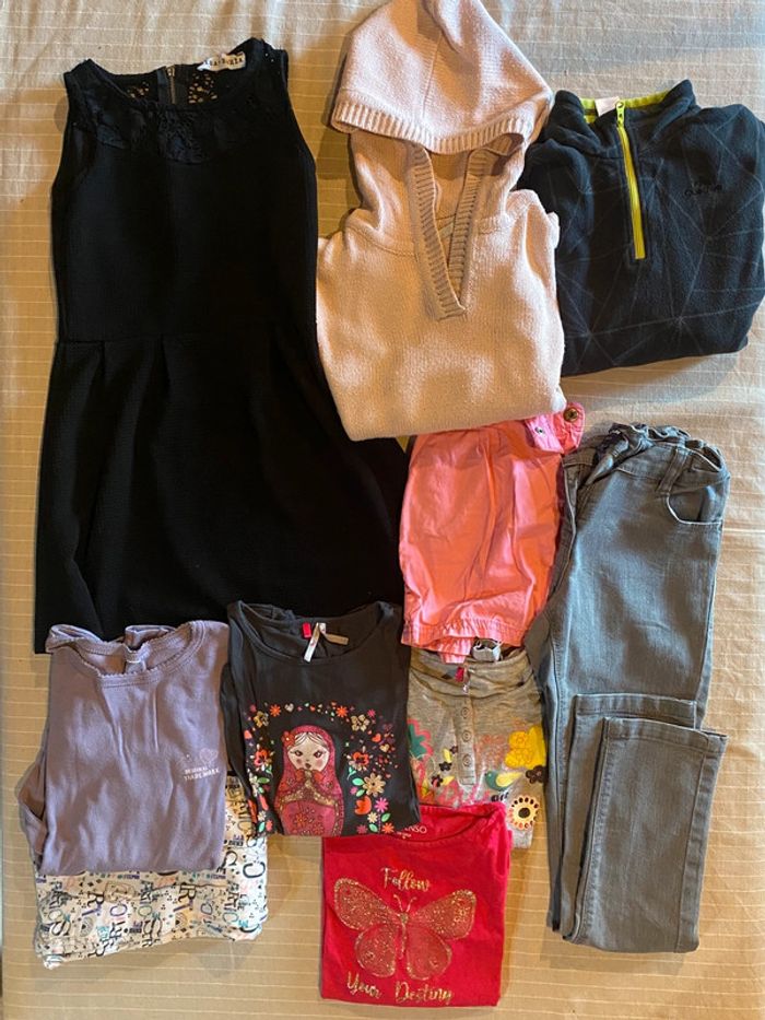 Lot de vêtements automne hiver fille 8 / 9 ans
