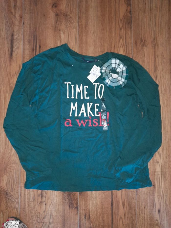 Haut de pyjama avec élastique cheveux