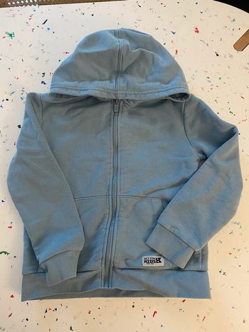 Sweat veste à capuche bleu 8 ans Okaidi