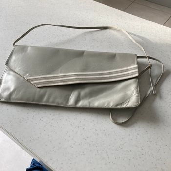 Petit sac gris 31x 16 cm