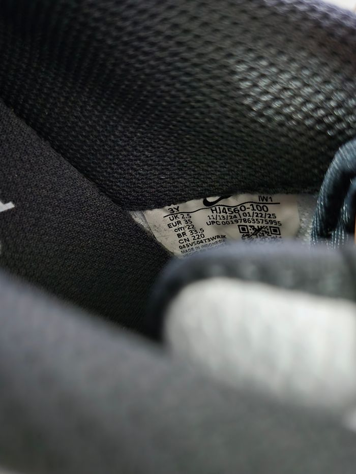 Nike air force 1 taille 35 neuves blanc gris Authentiques - photo numéro 6