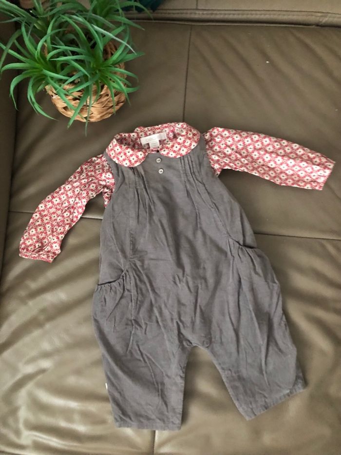 Ensemble gris et rouge fille Obaibi - photo numéro 5